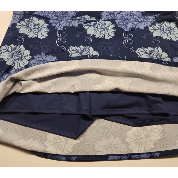 Tranquility by Colorado Clothing Skort Floral Print Blue Golf Tennis XL NEW - Picture 4 of 8